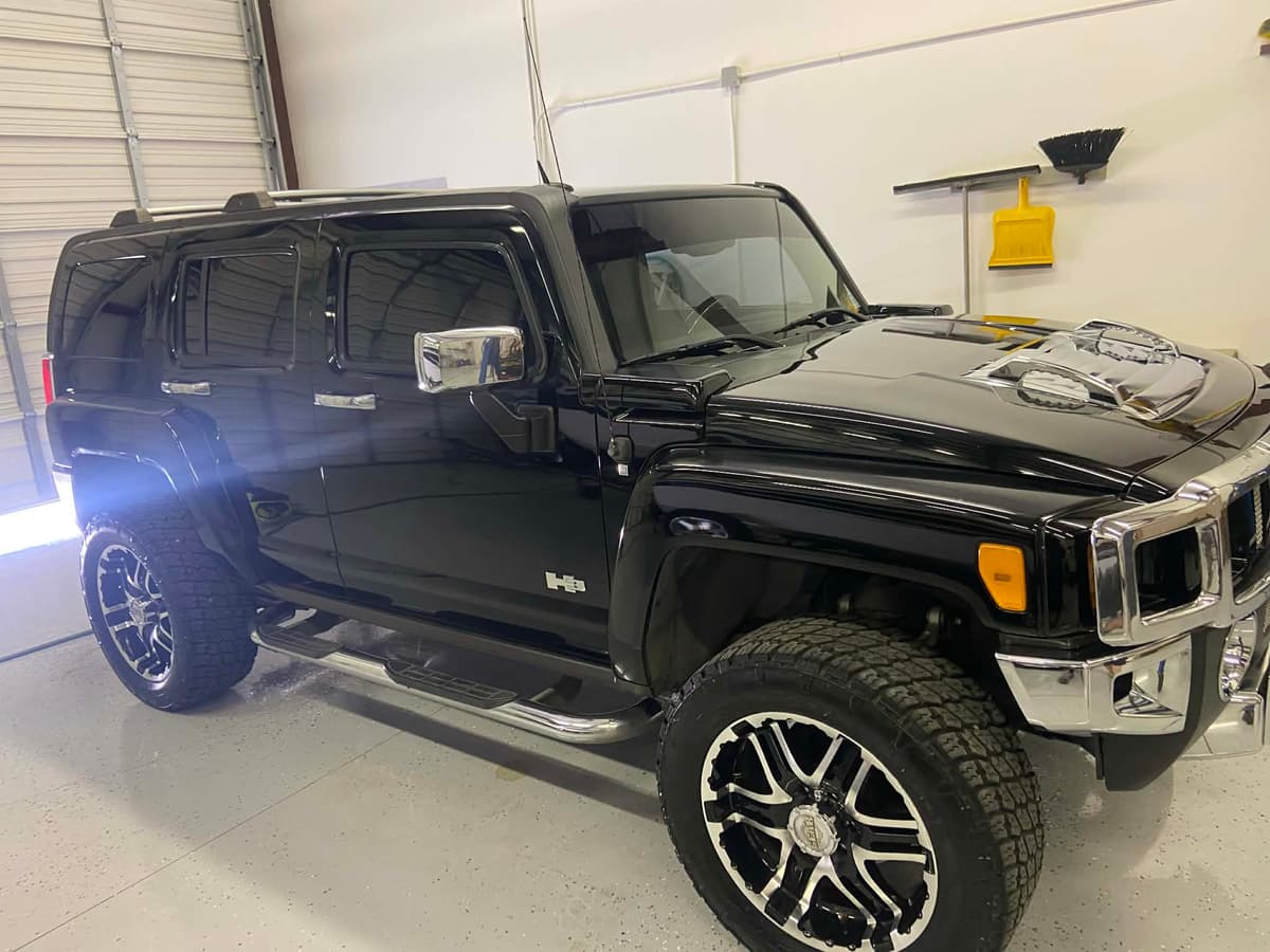 Detailed black Hummer