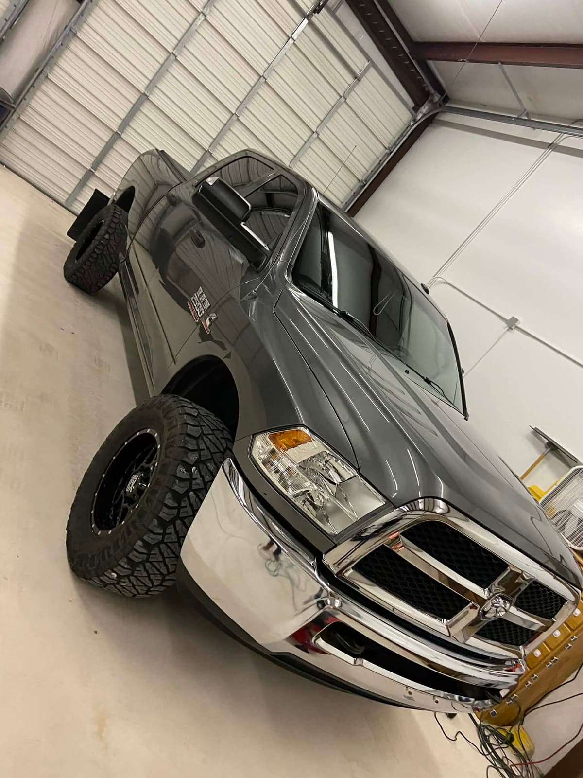 Detailed gray Ram truck